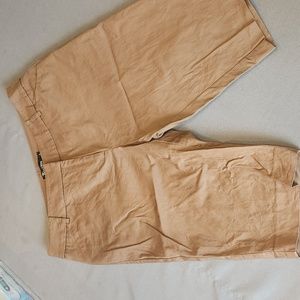 Camel, shorts. NY&C, 7th Avenue, zip and slide closure, front pockets, faux back
